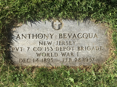 Anthony Bevacqua Grave Marker